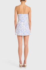 Fae Dress in Toile Brocade