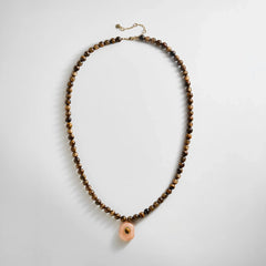 Janelle Semi-Precious Necklace - Tiger's Eye