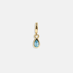 Birthstone Cluster Charm - Blue Zircon