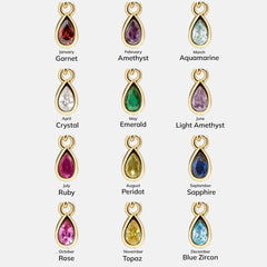 Birthstone Cluster Charm - Blue Zircon