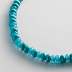 Joyce Semi-Precious Beaded Necklace - Turquoise Bead