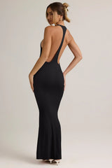 Modal Racerback Maxi Dress in Black