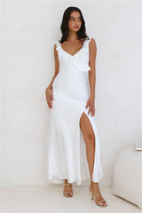 Chasing The Spark Satin Maxi Dress