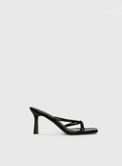 Evena Strappy Heels Black