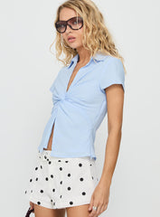 Lover Blues Twist Top Blue