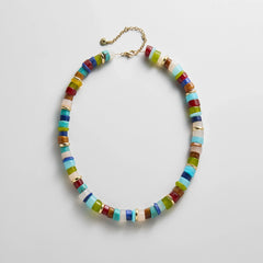 Jennifer Rondelle Beaded Necklace - Dark Multi Bead