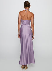 Rousseau Halter Maxi Dress Mauve