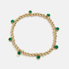 Birthstone Pisa Bracelet - Emerald
