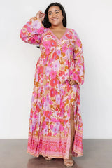 Malena Maxi Dress | Pink Multi