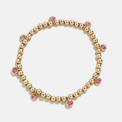 Birthstone Pisa Bracelet - Rose