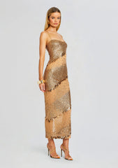 Carmine Embellished Dress