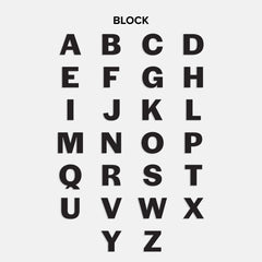 Block Custom Nameplate Charm - Gold/Pavé