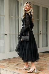 Lonnie Tulle Dress | Black