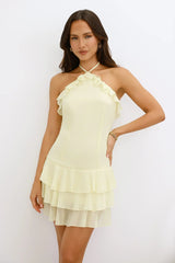 By The Cabana Halter Mini Dress